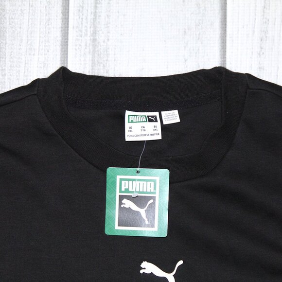NEW Puma Avenir Crew Sweatshirt in Black - Picture 3 of 4